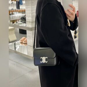 Triomphe Bag Teen black silver